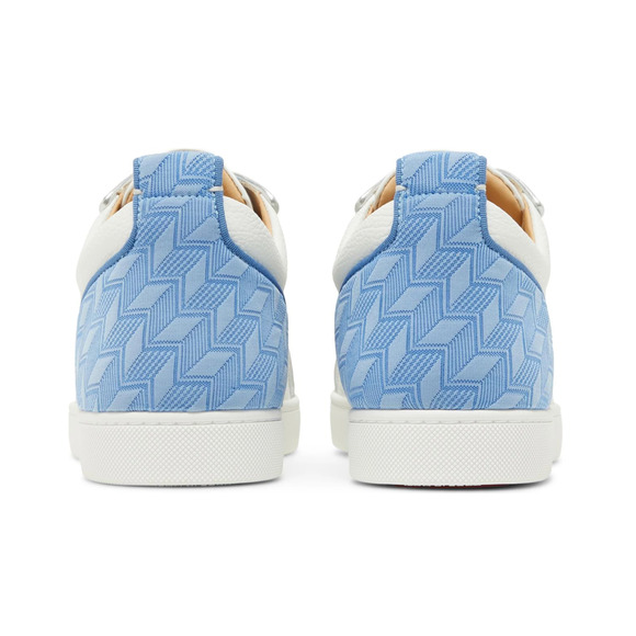 Christian Louboutin Louis Junior Spikes Orlato Flat White Low Top Sneaker 48 15 - Picture 10 of 12